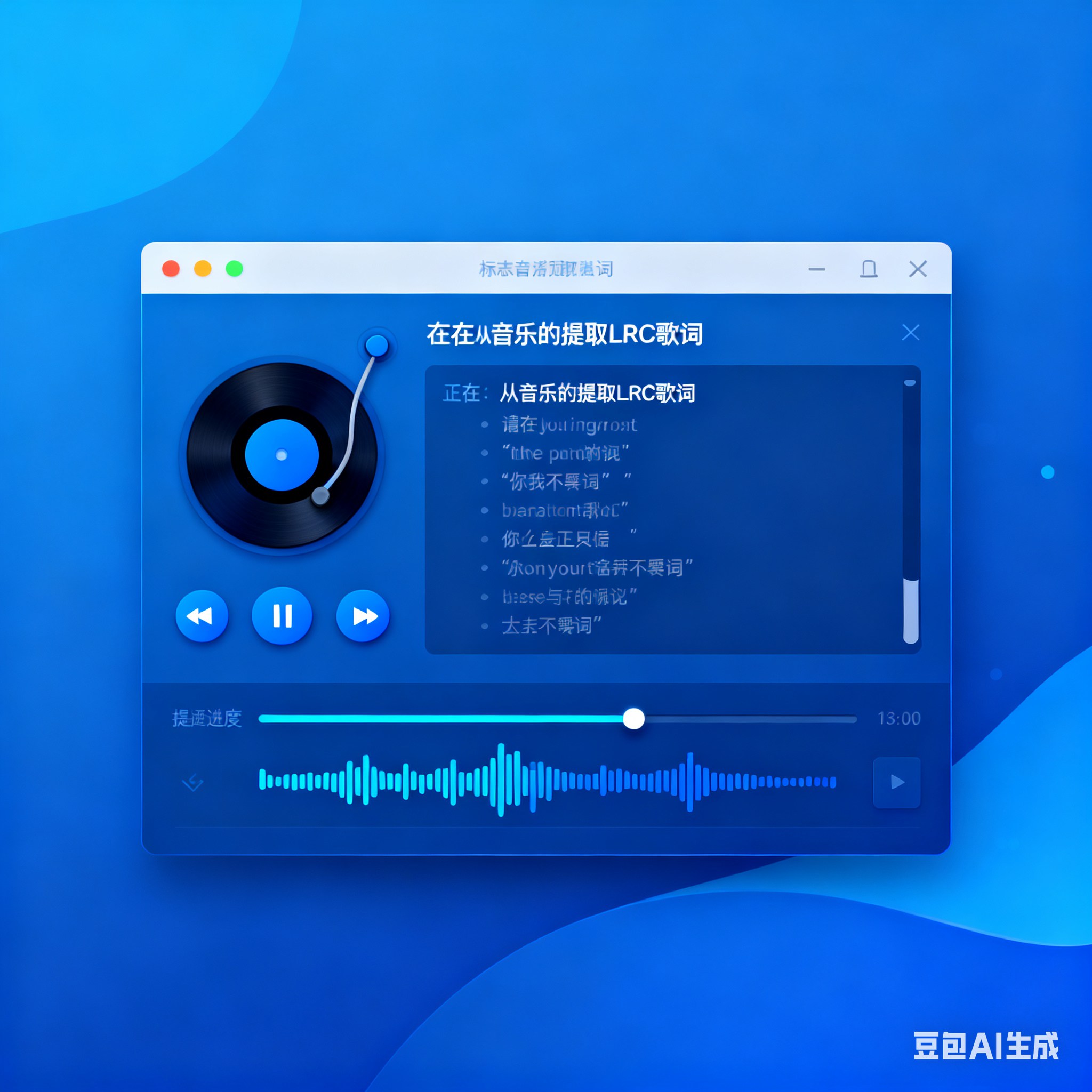 音乐转换lrc歌词文件